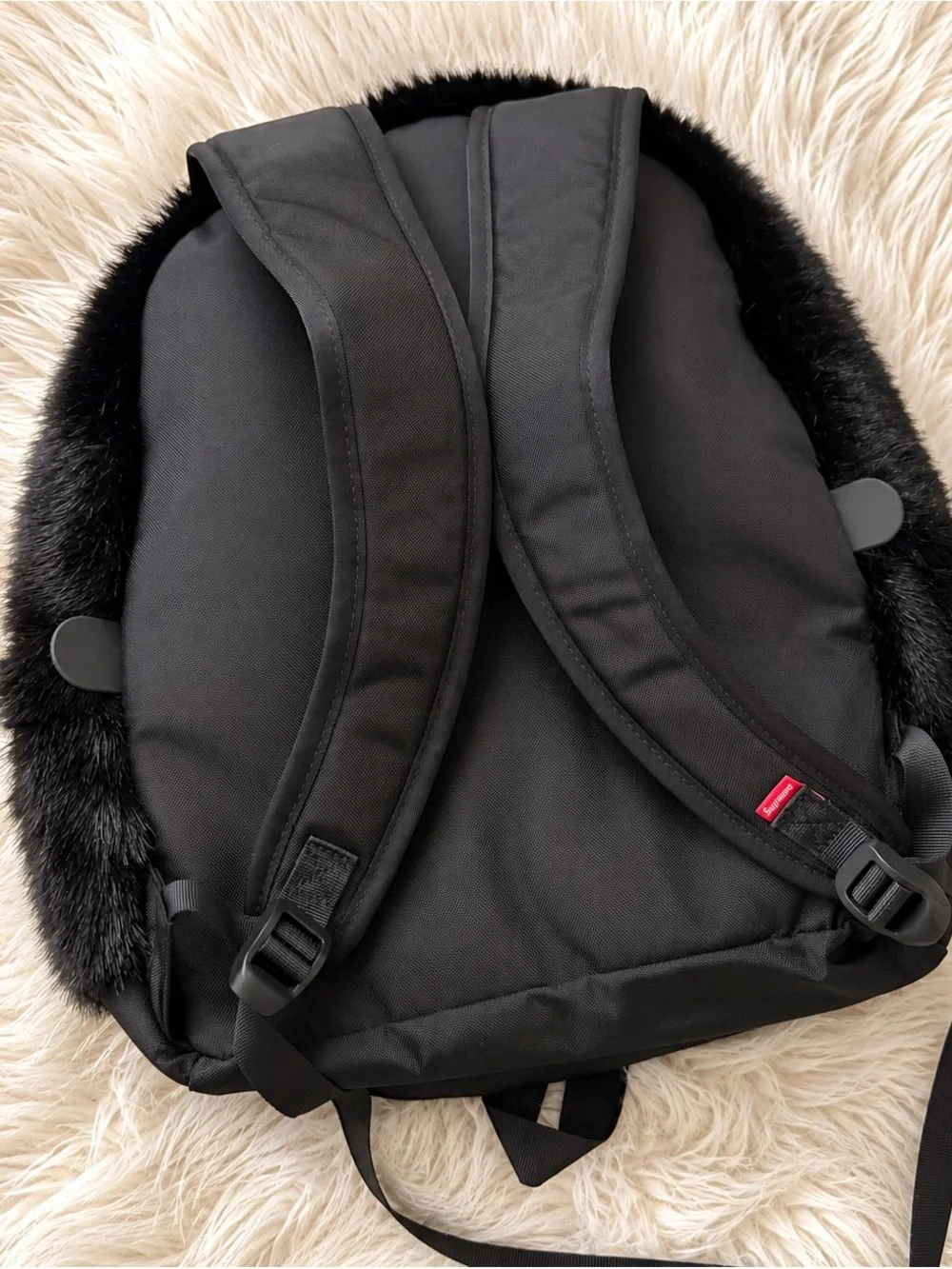 The North Face x Supreme Black Faux Fur Backpack